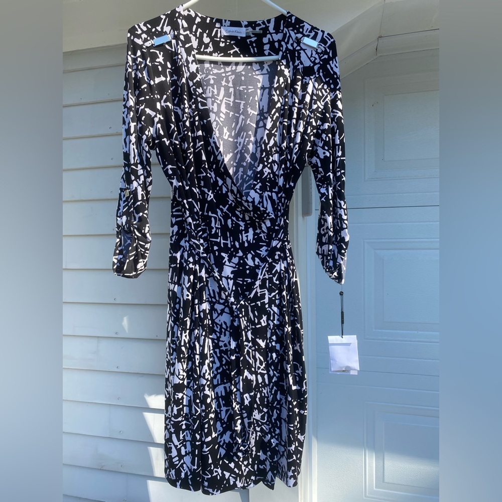 NWT Calvin Klein Wrap Dress - size 12